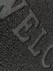 Letter Graphic Door Mat ,Room Decor - Black - View 2