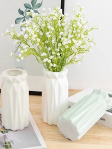 1入組素色花瓶 - 白色 - 查看 2