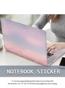 1set Sky Pattern PVC Universal Laptop Protective Sticker