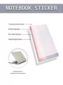 1set Sky Pattern PVC Universal Laptop Protective Sticker