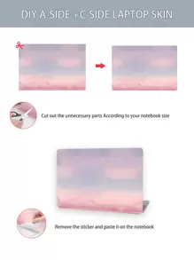 1set Sky Pattern PVC Universal Laptop Protective Sticker