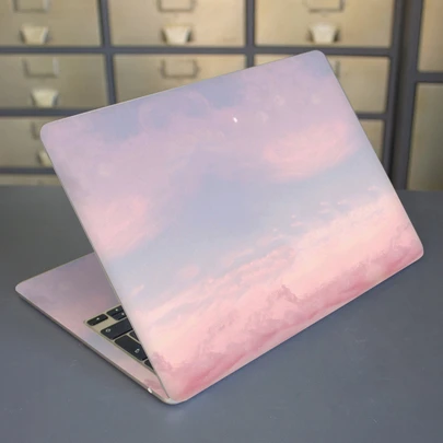 1 set Etiqueta engomada protectora del ordenador portátil con patrón de cielo PVC universal