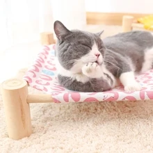 Cama para mascotas de madera - Gris - Ver 3