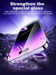 5pcs/Pack Full Coverage Anti-Dust Film Screen Protector, High Definition Tempered Glass Compatible With Iphone 14 6.1"/IPhone 13/IPhone 13 Pro 6.1"/IPhone 15/IPhone 15 Pro Max/IPhone 16/IPhone 16 Pro/IPhone 16 Pro Max - Clear - View 5
