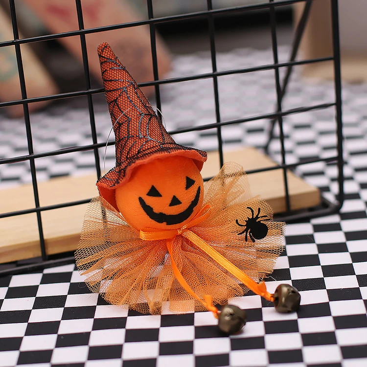 1pc Halloween Pumpkin Design Pendant - Yellow - View 3