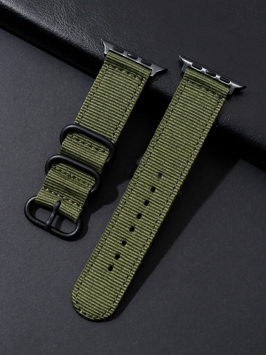 1 Stück grünes modisches Fabric Armband kompatibel mit Apple Watch Bändern 38/40/41/42/45/49mm, kompatibel mit Apple Watch Armband Ultra/Se/9/8/7/6/5/4/3/2 als Geschenk für Studenten zur Rückkehr an die Schule