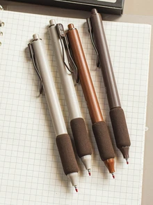 MOKA 6pcs Mixed Color Portable Neutral Pen - Coffee Brown - View 4