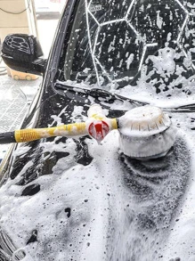 360° Automatic Rotating Car Wash Brush With High Pressure Foam Box Cleaning, Home Use Portable Car Washing Brush With Extendable Handle - Multicolor - View 7