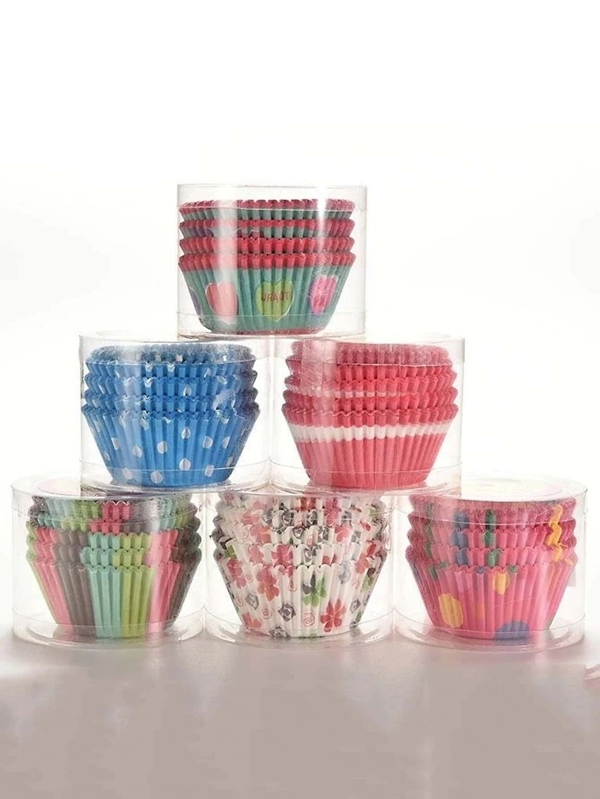 100pcs Random Cupcake Paper Cup SHEIN USA