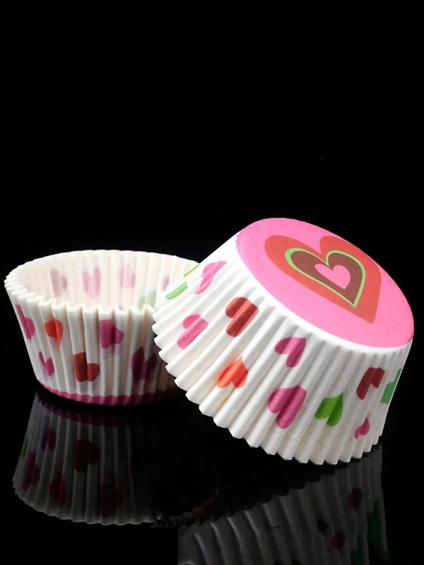 100pcs Random Cupcake Paper Cup SHEIN USA