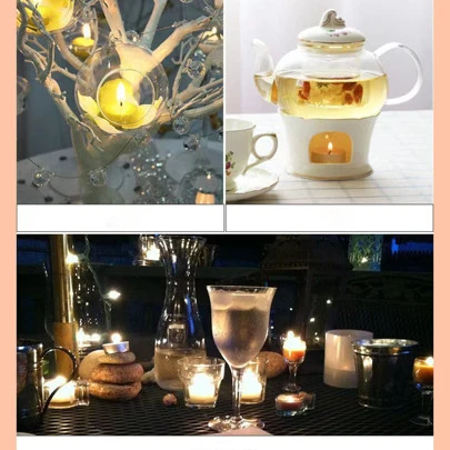 50 pezzi romantico rotondo candele per matrimonio festa di compleanno