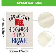 2pcs Independence Day Slogan Graphic Decorative Flag - Multicolor - View 4