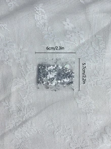 不对称玻璃纸美甲装饰，13 盒各种颜色的美甲薄片 - 彩色 - 查看 6