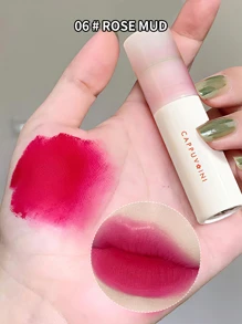 Cappuvini 霧面天鵝絨霧唇彩，1入組高色素持久唇釉不沾杯液體唇膏，適合初學者 - 玫瑰紅 - 查看 1