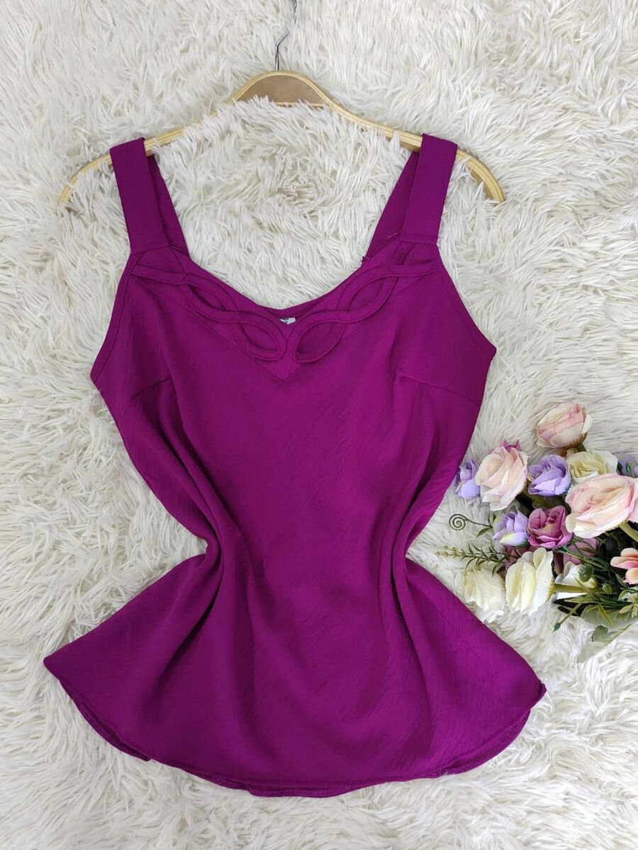 Women Tank Tops & Camis - Màu tím - Xem 1