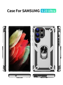 Funda para teléfono con anillo - Plateado - Ver 2