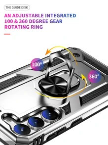 Funda para teléfono con anillo - Plateado - Ver 6