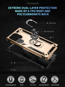 Ring Holder Phone Case - Gold - View 5