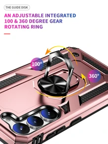 Funda para teléfono con anillo - Oro rosa - Ver 6