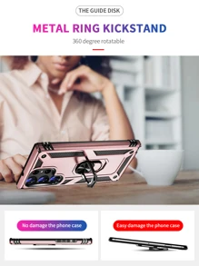 Funda para teléfono con anillo - Oro rosa - Ver 3