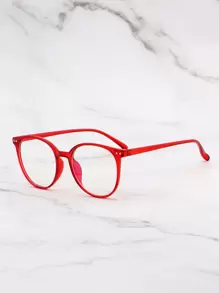 女士圆框眼镜配件 - 紅色 - 查看 4
