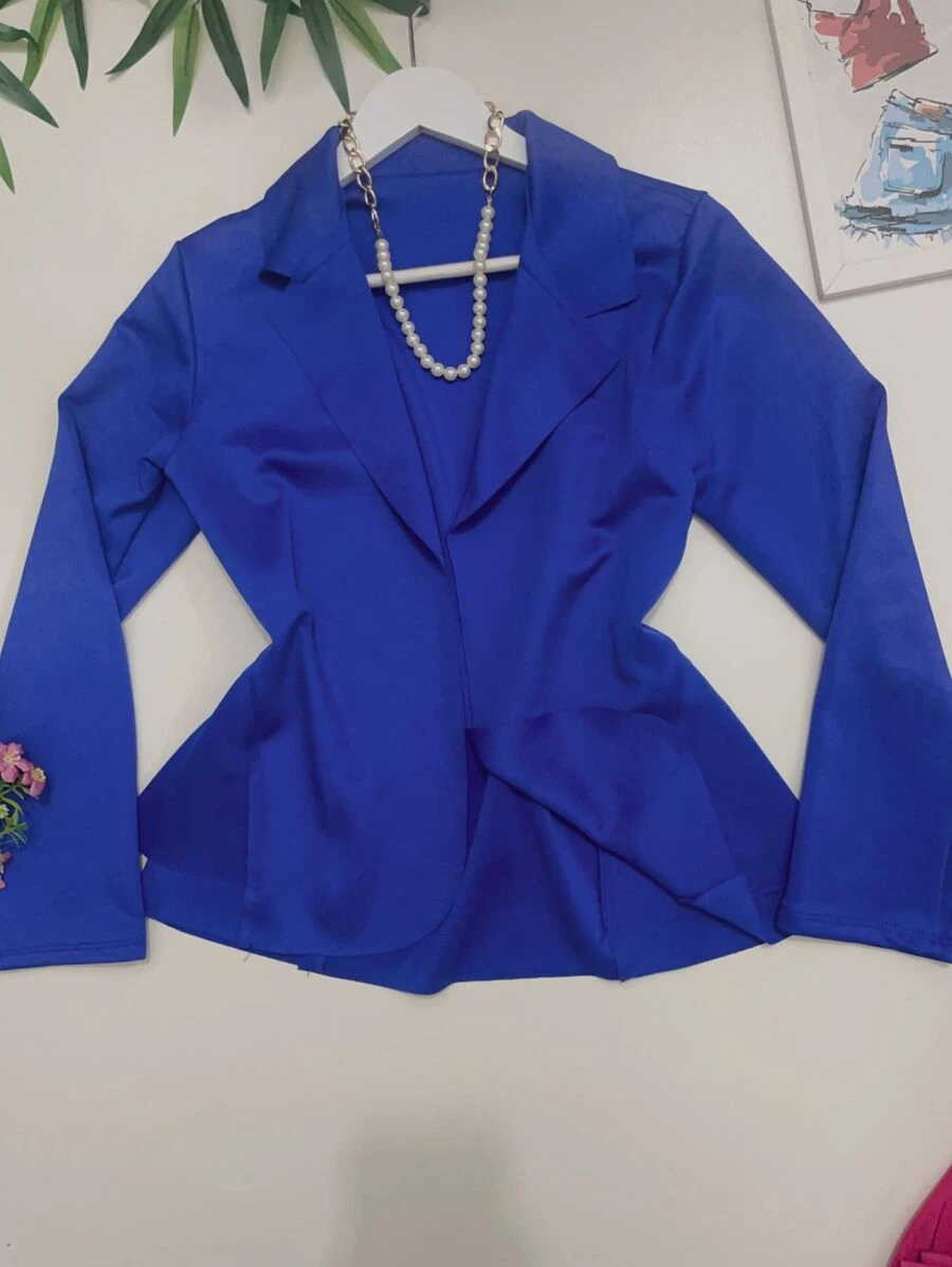 Women Blazers - 寶藍色 - 查看 1