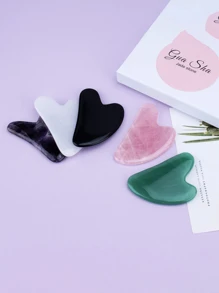 Body & Face Massage Board 1Pc Random Color Heart-Shaped Scrapping Massage Board - Multicolor - View 11