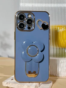Heart Shaped Metal Phone Holder & Air Cushion Set Compatible With Apple  11/12/13/14/15 Pro Max,  S22/23/24+, OPPO Reno, Realme, VIVO, Redmi And