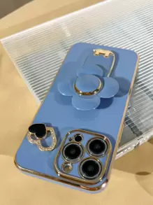 Heart Shaped Metal Phone Holder & Air Cushion Set Compatible With Apple  11/12/13/14/15 Pro Max,  S22/23/24+, OPPO Reno, Realme, VIVO, Redmi And