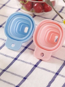 1pc Stretchable Silicone Square Funnel - Blue - View 5