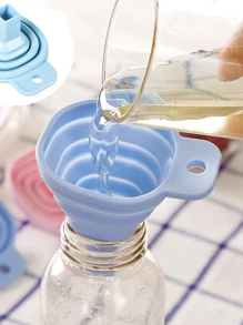 1pc Stretchable Silicone Square Funnel - Blue - View 8