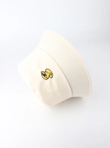 Mũ Bucket Thêu Con Vịt - Màu be - Xem 3