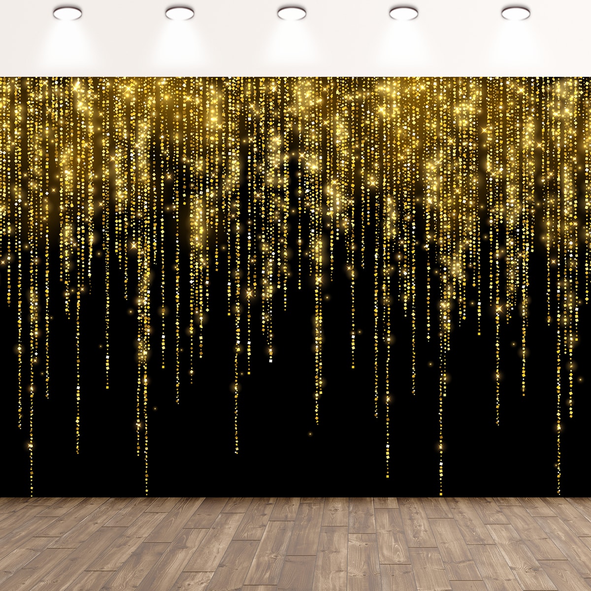 7x5ft Black and Gold Color Backdrop SHEIN USA