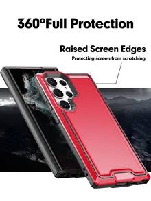 邊框拼接手機殼 - 紅色 - 查看 4