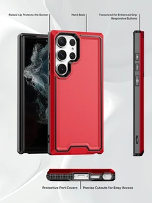 邊框拼接手機殼 - 紅色 - 查看 2