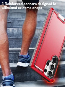 邊框拼接手機殼 - 紅色 - 查看 7