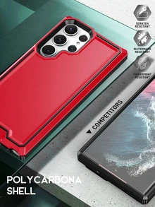 邊框拼接手機殼 - 紅色 - 查看 6