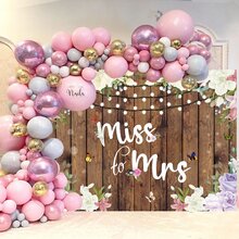 Dienalls 7x5ft Miss to Mrs Backdrop for Bridal Shower - Multicolor - View 6