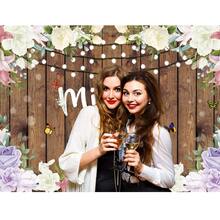Dienalls 7x5ft Miss to Mrs Backdrop for Bridal Shower - Multicolor - View 5