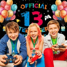 Dienalls 6x4ft Official Teenager 13th Birthday Backdrop Banner - Multicolor - View 4