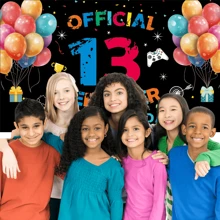 Dienalls 6x4ft Official Teenager 13th Birthday Backdrop Banner - Multicolor - View 3