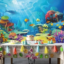 Dienalls 6x4ft Under The Sea Backdrop Ocean  Backdrop - Multicolor - View 4