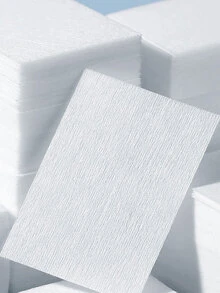 400pcs Nail Polish Removal Pad, Lint Free Nail Wipes Non-Woven Nail Art Gel Polish Remover Pad - White - View 4