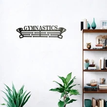 Metal Medal Hanger, Sports Medal Display Holder, Wall Mount Rack For Home Decor - Black - View 3