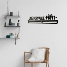 Metal Medal Hanger For Sports Medals Display And Home Decor Storage - Black - View 3