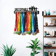 Metal Medal Hanger For Sports Medals Display And Home Decor Storage - Black - View 5