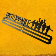 Metal Medal Hanger For Sports Medals Display And Home Decor Storage - Black - View 6