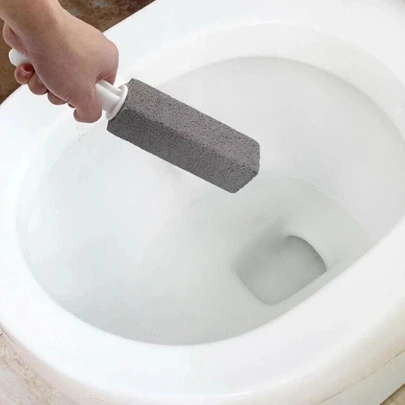 1/3 Pcs Toilets Cleaner Stone Natural Pumice Stone Toilets Brush Quick Cleaning Stone With Long Handle Bathroom Tool, Tools For Men