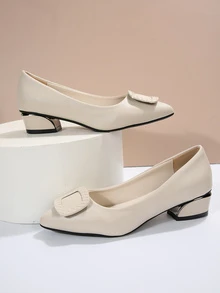 Zapatos hebilla - Beis - Ver 5