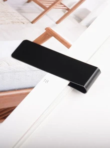 Kẹp tiền bằng thép không gỉ Kẹp kim loại Kẹp bỏ túi Ví đựng thẻ tín dụng Kẹp đánh dấu trang - màu đen - Xem 2